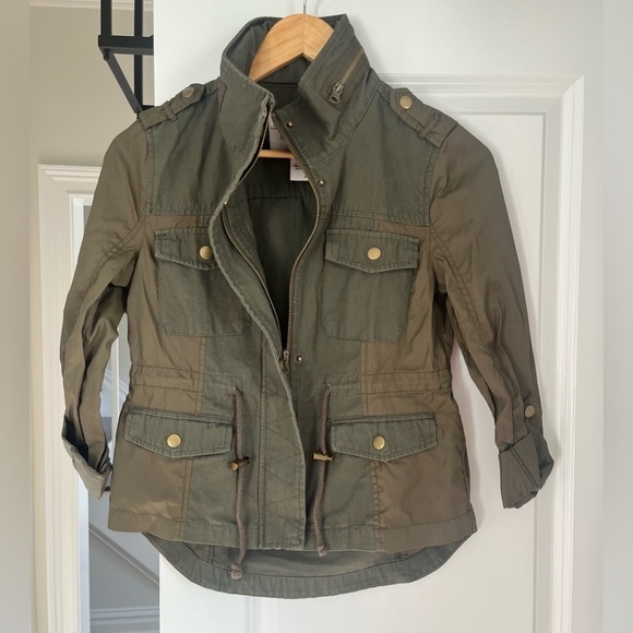 American Rag Bella twilight barn jacket Utility Jacket Olive Green Casual Sz. XS - Picture 3 of 9
